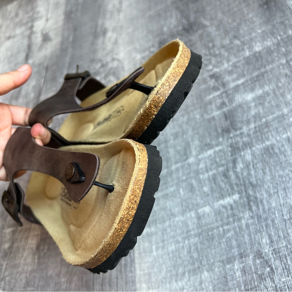 Birkenstock Betula Gizeh Bronze Metallic Thong Sandals Womens Size 11 - Picture 2 of 9